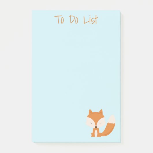 Niedliche Little Fox Post-it®-Notizen Post-it Klebezettel (Vorderseite)
