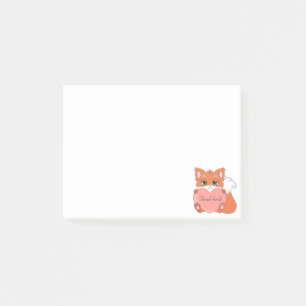 Niedliche Little Fox Post-it-Notizen Post-it Klebezettel
