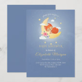 Niedliche Little Fox Rustic Woodland Babydusche Einladung (Vorne/Hinten)