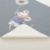 Niedliche Little Mouse Floating Dandelion Fluff Sherpadecke (3/4)