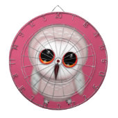 Niedliche Little Owl Illustration Dartscheibe (vorne)