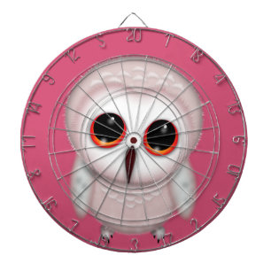 Niedliche Little Owl Illustration Dartscheibe