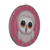 Niedliche Little Owl Illustration Dartscheibe (Vorderseite Links)