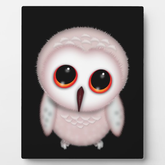 Niedliche Little Owl Illustration Fotoplatte (Vorderseite)