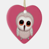 Niedliche Little Owl Illustration Keramik Ornament (Rechts)