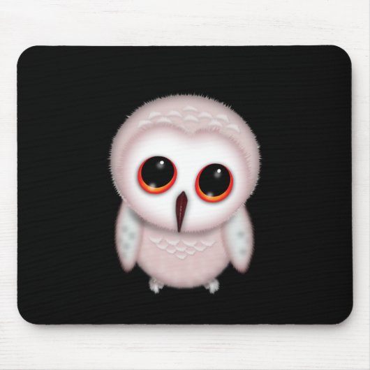 Niedliche Little Owl Illustration Mousepad (Vorne)