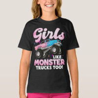 Niedliche Lkw-Girls wie Monster-Lkw