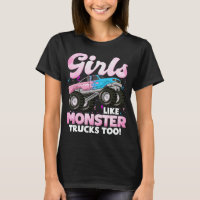 Niedliche Lkw-Girls wie Monster-Lkw
