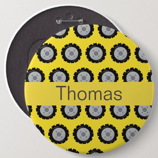 Niedliche Lkw-Räder Button (Vorne & Hinten)