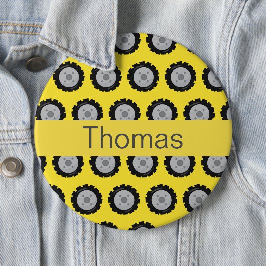 Niedliche Lkw-Räder Button (Beispiel)