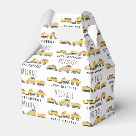 Niedliche LKWs Bau-LKWs Individuelle Name Geschenkschachtel
