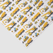 Niedliche LKWs Muster Party Seidenpapier (Ausschnitt)
