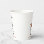 Niedliche Llama Alpaca Individuelle Name Geburtsta Pappbecher (Links)