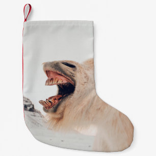 NIEDLICHE LLAMA ALPACA LAGHING KLEINER WEIHNACHTSSTRUMPF