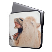 NIEDLICHE LLAMA ALPACA LAGHING LAPTOPSCHUTZHÜLLE (Vorderseite Links)