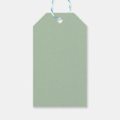 Niedliche Llama Baby Dusche Succules Junge Grün Geschenkanhänger (Rückseite)