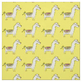 Niedliche Llama-Cartoon Stoff (Muster)