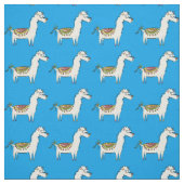 Niedliche Llama-Cartoon Stoff (Muster)