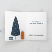 Niedliche Llama Weihnachtskarte Feiertagskarte (Innenseite)