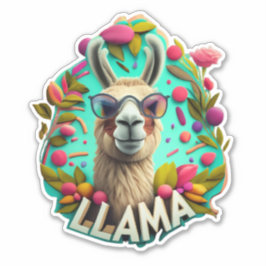 Niedliche Llamas-Aufkleber Aufkleber