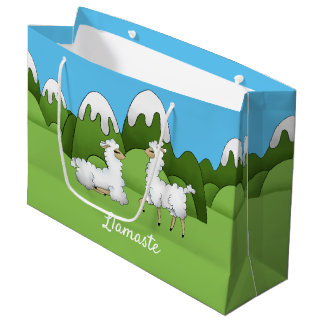 Niedliche Llamas Große Geschenktüte