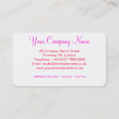 Niedliche Lollipop Candy Shop Bakery Business Card Visitenkarte (Rückseite)