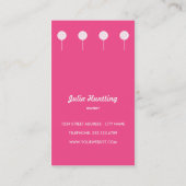Niedliche Lollipop Candy Shoppe Business Cards Visitenkarte (Rückseite)