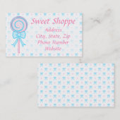 Niedliche Lollipop-Visitenkarte Visitenkarte (Vorne/Hinten)