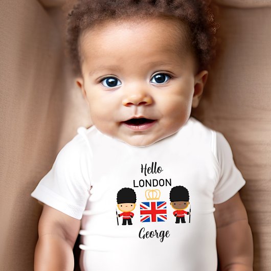 Niedliche London Guards Mixed Skin Boy Name Englan Baby T-shirt