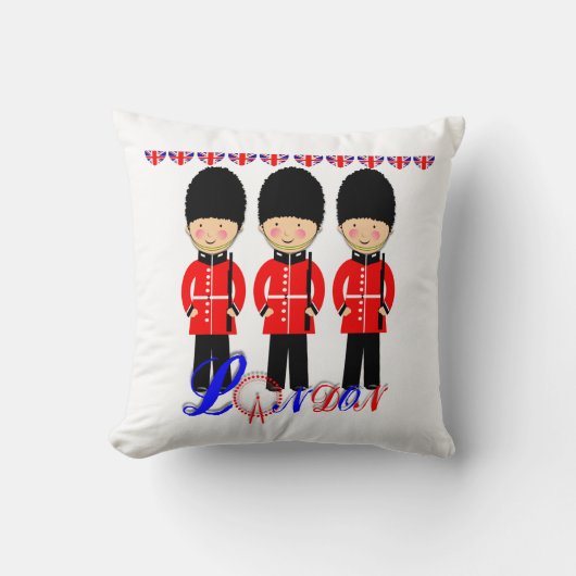 Niedliche London Guards Themed Design Kissen (Vorderseite)