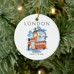 Niedliche Londoner Standorte Keramik Ornament