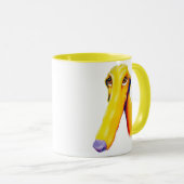 Niedliche Long Nose Greyhound Art Tasse (VorderseiteRechts)