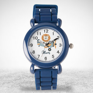 Niedliche Löte auf dem Charming-Flugzeug Personali Armbanduhr