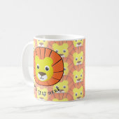 Niedliche Lötwand über das gesamte Druckmuster Kaffeetasse (Vorderseite Links)