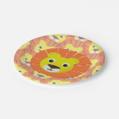 Niedliche Lötwand über das gesamte Druckmuster Pappteller (Schrägansicht)