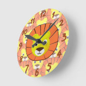 Niedliche Lötwand über das gesamte Druckmuster Runde Wanduhr (Winkel)