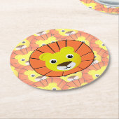 Niedliche Lötwand über das gesamte Druckmuster Runder Pappuntersetzer (Angewinkelt)