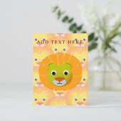 Niedliche Lötwand über Vintages Druckmuster Postkarte (Stehend Vorderseite)