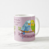 Niedliche Love Birds Custom Widding Tasse (VorderseiteRechts)