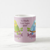 Niedliche Love Birds Custom Widding Tasse (Mittel)