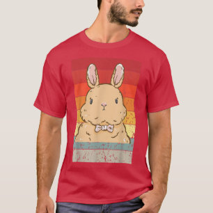 Niedliche Love Eared Bunny Rabbit Funny Bunny Retr T-Shirt