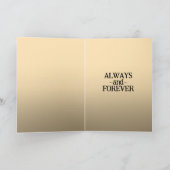 Niedliche Lovebirds Kuddeln in einem herzförmigen  Dankeskarte (Innenseite)