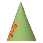 Niedliche Löwe Face Safari Wilder Dschungel Geburt Partyhütchen (Rechts)