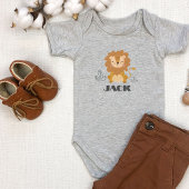 Niedliche Löwe individuell angepasst Baby Strampler