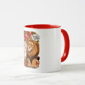 Niedliche Löwe & Lamm Tasse (VorderseiteRechts)