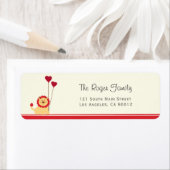 Niedliche Löwe mit Balloon Herz Valentine (Insitu)