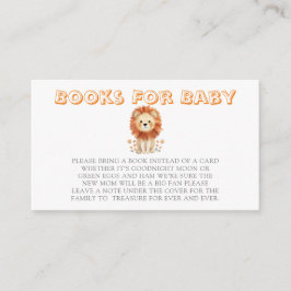 Niedliche Löwe mit Streifen Bücher für Baby Begleitkarte