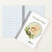 Niedliche Löwen - Spiralheft Notizblock (Innen)