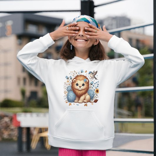 Niedliche Löwen und Blüten Baby T-shirt