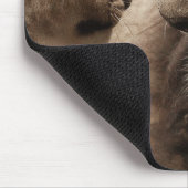 Niedliche Löwen und spielerische Kluft Mousepad (Ecke)